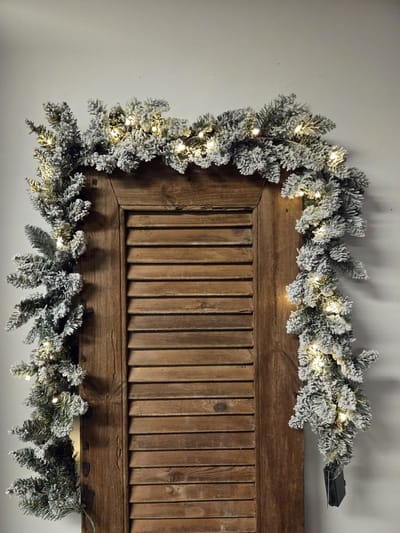 Countryfield Kunstguirlande LED Nobilis S sneeuwgroen-L180B25H15cm.