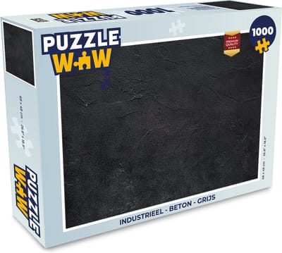 Puzzel Industrieel - Beton print - Grijs - Vintage - Rustiek - Legpuzzel - Puzzel 1000 stukjes volwassenen