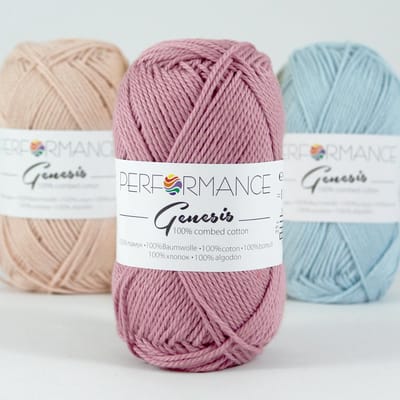 Genesis oud roze 2018 - 5 bollen gekamd katoengaren - pendikte 3,5 a 4mm