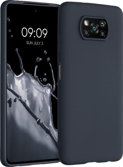 kwmobile telefoonhoesje geschikt voor Xiaomi Poco X3 NFC / Poco X3 Pro - Hoesje voor smartphone - Back cover in bosbesblauw