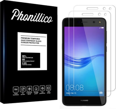 Screenprotector voor Huawei Y6 2017 - 2 stuks Beschermglas van glas Transparante glazen schermbeschermfolie