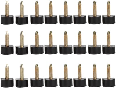 Dailygoods- Schoenreparatiedoppen Antislip - 24-delige Set - Diverse Maten 8/9/10/11/12/13 mm - U-vorm - Duurzaam TPU/IJzer - Minimaliseert Geluid - Hielpunten