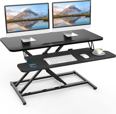 DailySupplies® Zit Sta Bureau Elektrisch - Game Bureau - Verstelbaar - 91x40cm - Zwart