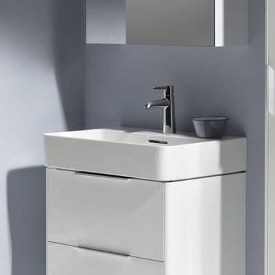 LAUFEN Val washbasin, submountable 65 x 42 cm with 1 tap hole, with overflow H8102840001041