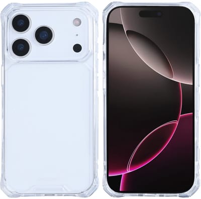Rixus Armor-X Anti Shock Case For Apple iPhone 17 Pro Transparant