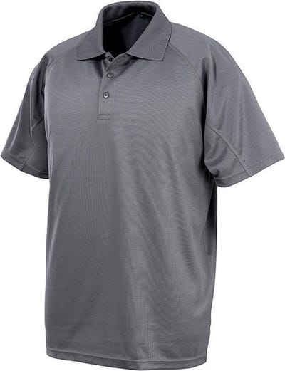 Spiro Unisex Volwassenen Impact Performance Aircool Polo Shirt (Grijs)