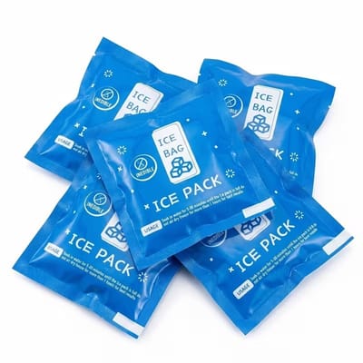 K&R FreezePack Mini - 20x Mini IJspack 7 x 7 cm - Herbruikbare Koelelementen - Koelzak - Lunchbox - Koeltas - Camping