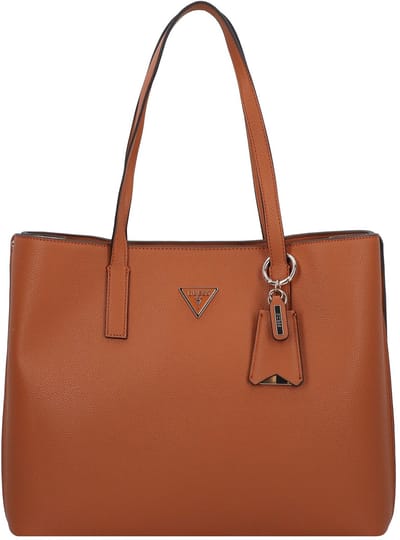 GUESS schoudertas shopper Meridian II Girlfriend Tote Cognac Lichtbruin