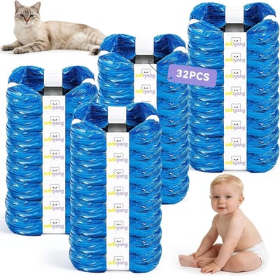 Luier EMMER Vullingen - Afvalzakken - Geurvrij Houden - 7-laags Materiaal - 32 Stuks - Wit