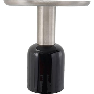 Hearthome & Living - Bijzettafel Philippa - Zwart/Zilver - 49,5x49,5x52cm (LxBxH)