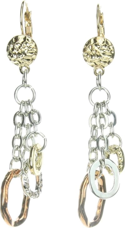 Behave - Oorhangers cirkelmix metaaltonen - Urban stijl - Dames