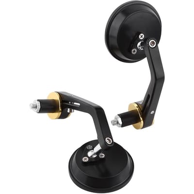 1 Paar Universele 78  Ronde Stuur Bar End Achteruitkijkspiegels Motorfiets Zijspiegel Rood black