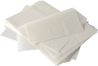 1000 Slagroom-afdekpapier 32 cm x 22 cm wit , Palmwas – Coating