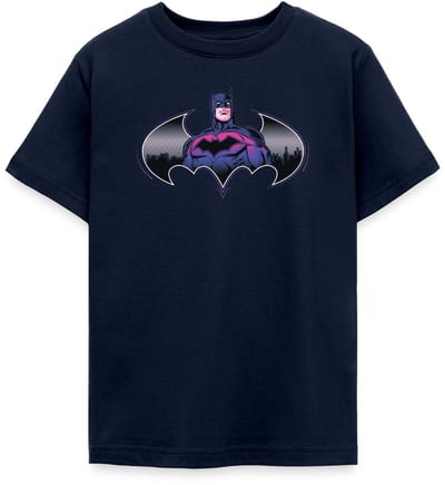 Batman Cool Ontwerp Met Logo En Roze Kostuum T-Shirt Tiener
