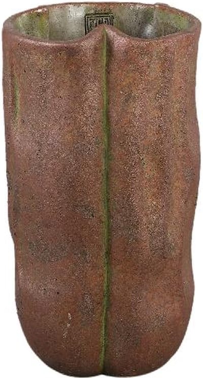 PTMD Bloempot Roddie - 22x21x45 cm - Cement - Roest