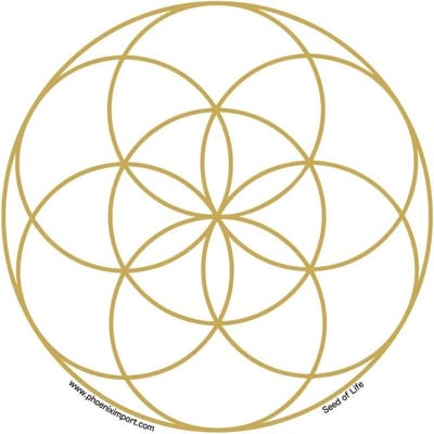 Yogi & Yogini naturals Raamsticker Seef Of Life 10,5 cm (per stuk)