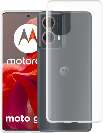 Cazy hoesje geschikt voor Motorola Moto G85 Hoesje Siliconen - Flexibele Case - Transparant