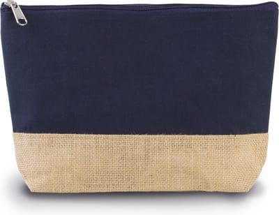 Tas One Size Kimood Navy / Natural 100% Katoen