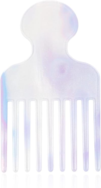 Brede Tanden Kam - Ontwarrende Kam - Haar Styling - Duurzaam Acetaat - 12cm - Blauw