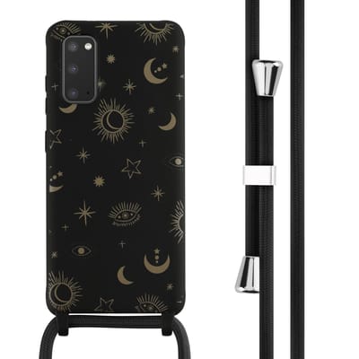 imoshion Siliconen design hoesje met koord voor de Samsung Galaxy S20 - Sky Black