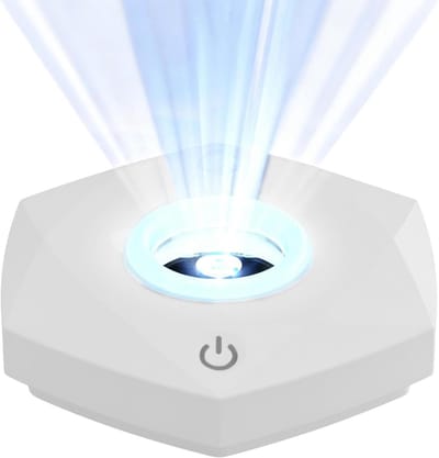 Toiletdeksel UV Lamp - Toilet Reiniger Geur - Hygiëne Verbeteren - Slimme Sensor Activering - 10.5x9.6x2.4cm - Wit
