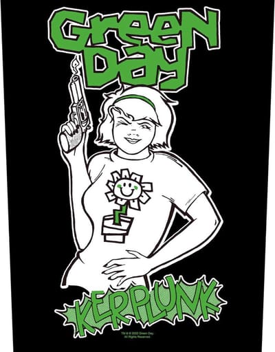 Green Day - Kerplunk Rugpatch - Zwart