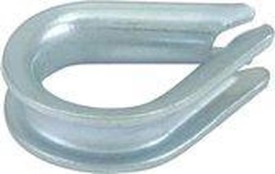 DELTAFIX Touwkous verzinkt met groef 9.5 mm voor 8 mm touw (3 stuks)