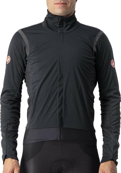 Castelli Fietsjack Lange mouwen Rain or Shine Heren Zwart - Alpha RoS 2 Jacket Light Black - M