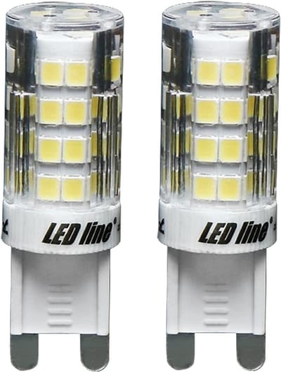 LED line LITE LED Insteeklamp G9 - 4W (vervangt 30W) - 350lm - Ø16mm - 230V - Energiezuinig - 2 stuks