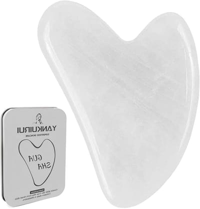 Gua Sha Massage Tool voor Gezicht en Lichaam, Jade Scraping Board voor Huidverzorging en Ontspanning, Perfecte Cadeau voor Vrouwen en Spa Behandelingen
