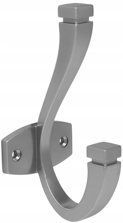 Metalen Kledinghaak Mat Chroom - 128mm Hoog