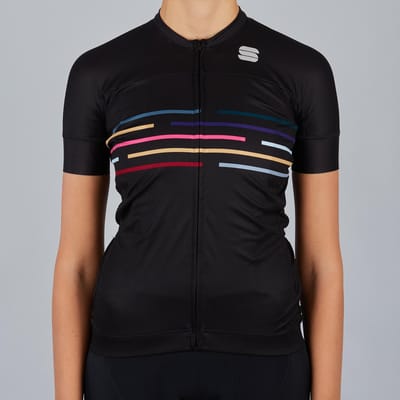 Sportful Short Sleeve Fietsshirt Dames - Zwart - Maat M