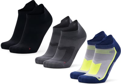 DANISH ENDURANCE Lage Hardloopsokken - Ademend & Blarenvrije Sportsokken - Unisex - 3 Paar - 39-42