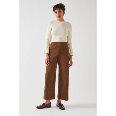 LK Bennett Tk Tabitha Sculptured Top Ivory Size: L | Long-Sleeved Tops Outlet | Dames | Wit