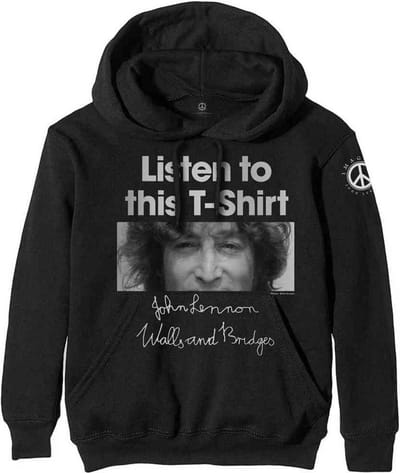 John Lennon - Listen To This Hoodie/trui - S - Zwart