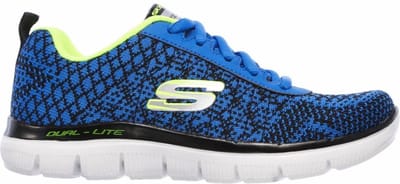 Skechers Flex Advantage 2.0 Golden Point blauw geel sneakers kids (97453L RYBK)