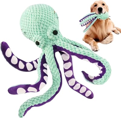 Livano Honden Speelgoed - Hond - Speelgoed - Dog Toy - Pluche - Octopus