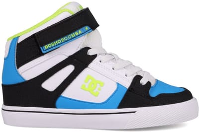 Dc Jongens Sneaker High Pure Hi Top Ev Black/blue/lime | Maat: 38