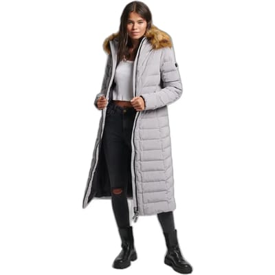 Superdry - Lange Arctic pufferjas - Dames - Gewatteerde jassen
