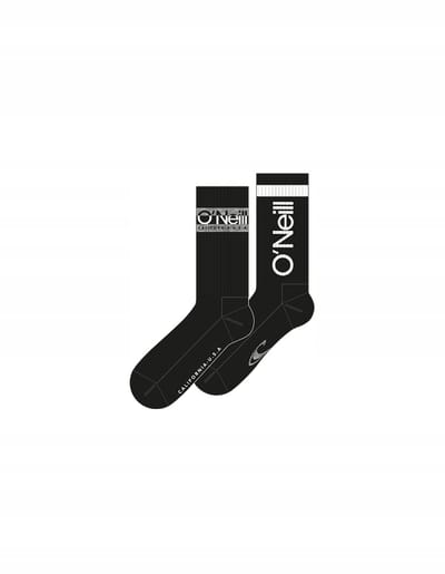 O'Neill Sport Sokken Retro Logo 2-Pack Zwart Maat 39-42