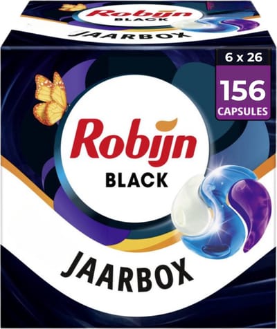 Robijn Classics capsules - Black velvet​ - 6 x 26 wasbeurten - Voordeelverpakking