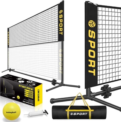 Draagbaar Mini Tennisnet voor Kinderen en Volwassenen - 3 Meter