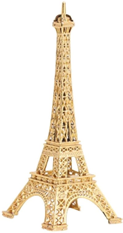Dailygoods- Standbeeld Eiffeltoren - Metalen Beeldje - Decoratie voor Binnen - Feestdecoratie - Cadeau voor Vrienden - Realistische Replica