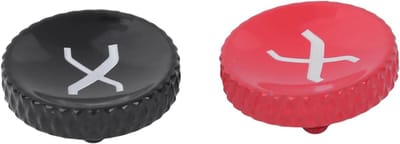 Volledig metalen ontspanknop voor Fuji X-serie camera's met rubberen ring in zwart en rood, ideaal voor precisie en comfort