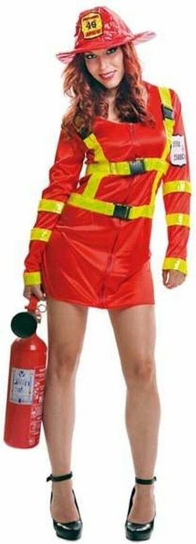 KOSTUUMS VOOR VOLWASSENEN- MY OTHER ME- ROOD- BRANDWEERMAN (2 ONDERDELEN)-maat S