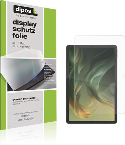 dipos – 2x Matte Beschermfolie geschikt voor Motorola Moto Pad 2026 | Krasbestendige & antireflecterende Screenprotector Ultra-Thin