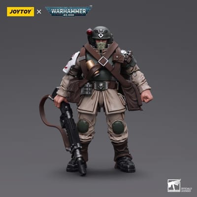 Warhammer 40K 1/18 Actiefiguur Astra Militarum Cadian Veteraan - Verzamelobject