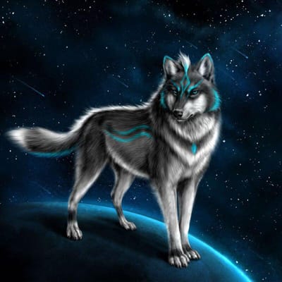 5D Diy Diamond Schilderen Kruissteek Wolf Diamond Mozaïek Volledige Vierkante Diamanten Borduurwerk 30x30CM black