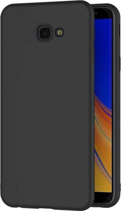 Silicone Geschikt voor: Samsung Galaxy J4 Plus 2018 - Hoesje - Zwart