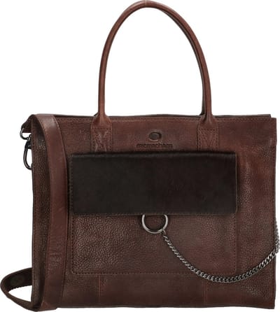Micmacbags Mendoza Handtas Schoudertas - Leren Dames Tas - Donkerbruin